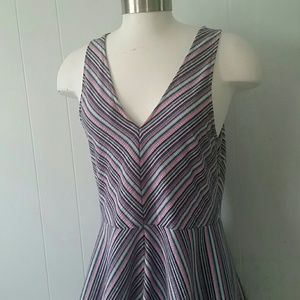 ⬇️ Light Dress Purple Diagonals Chevron Geometric